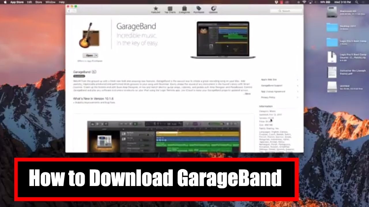 Garageband mac software